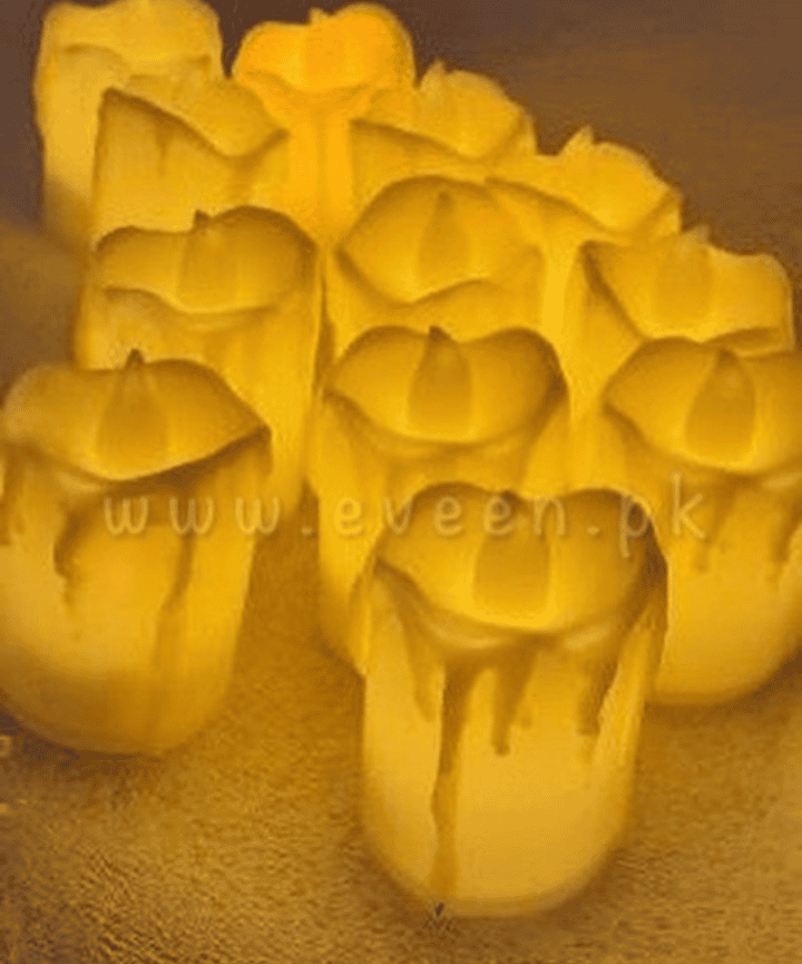 Set Of 12 Flickering Flameless LED Tea Candle Light Set Of 12 Flickering Flameless LED Tea Candle Light